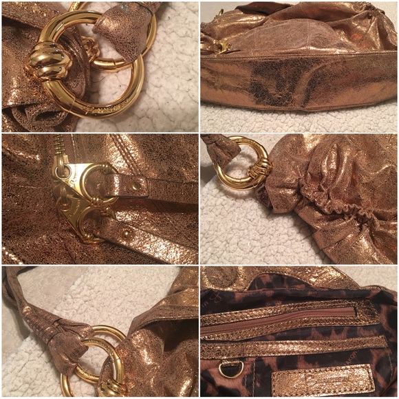 B Makoski Gold Metallic Handbag - Picture 8 of 12